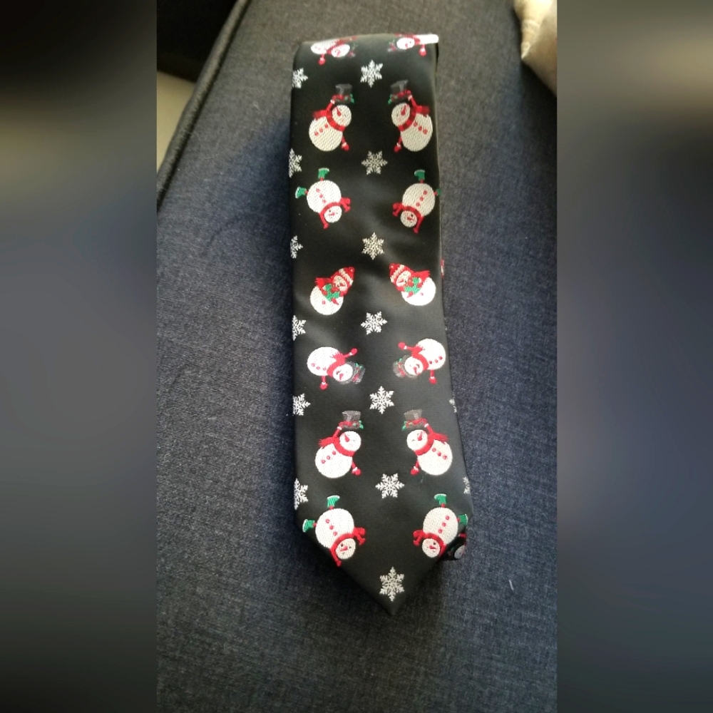 Snowman Christmas Neck Tie